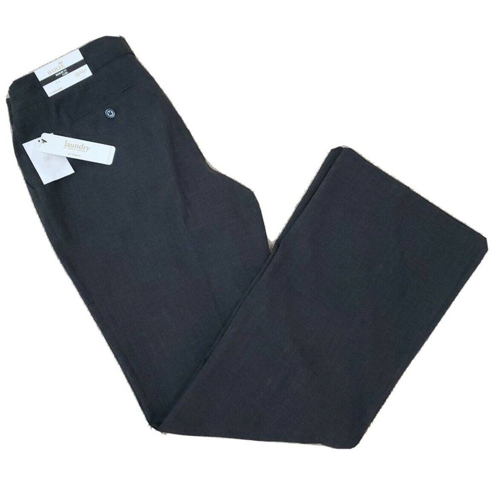 LAUNDRY BY SHELLI SEGAL ~Woman 12R~Charcoal The HAILEE Modern Fit Flare Pant NWT